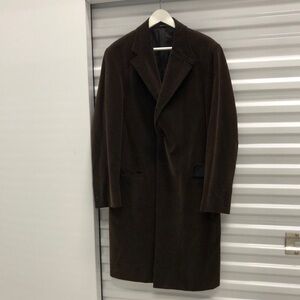 Faconnable Men's Brown Overcoat